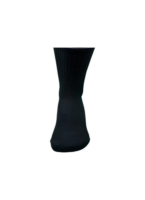 black-front-view-sock