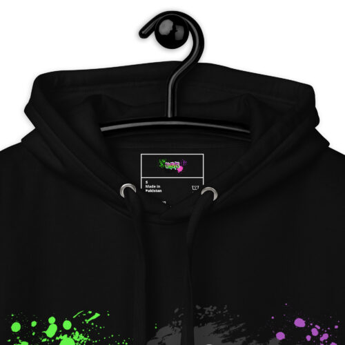 Hoodie mit Shins Logo Tag in der Farbe black