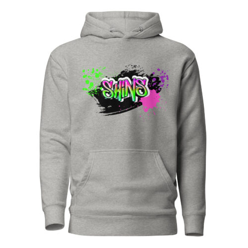 Full-Front Hoodie mit Shins-Graffity in der Farbe carbon grey
