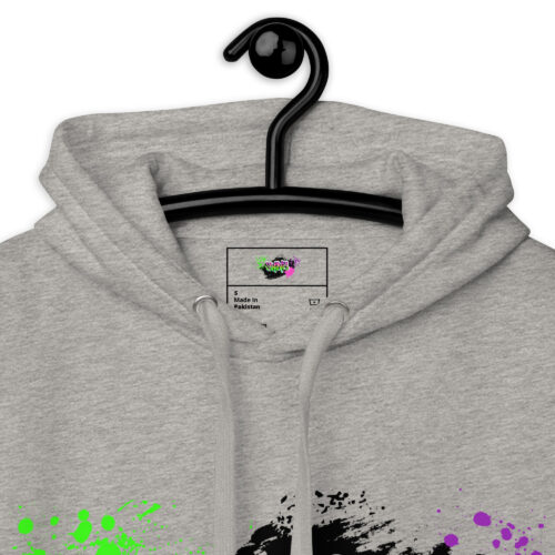 Hoodie mit Shins Logo Tag in der Farbe carbon grey