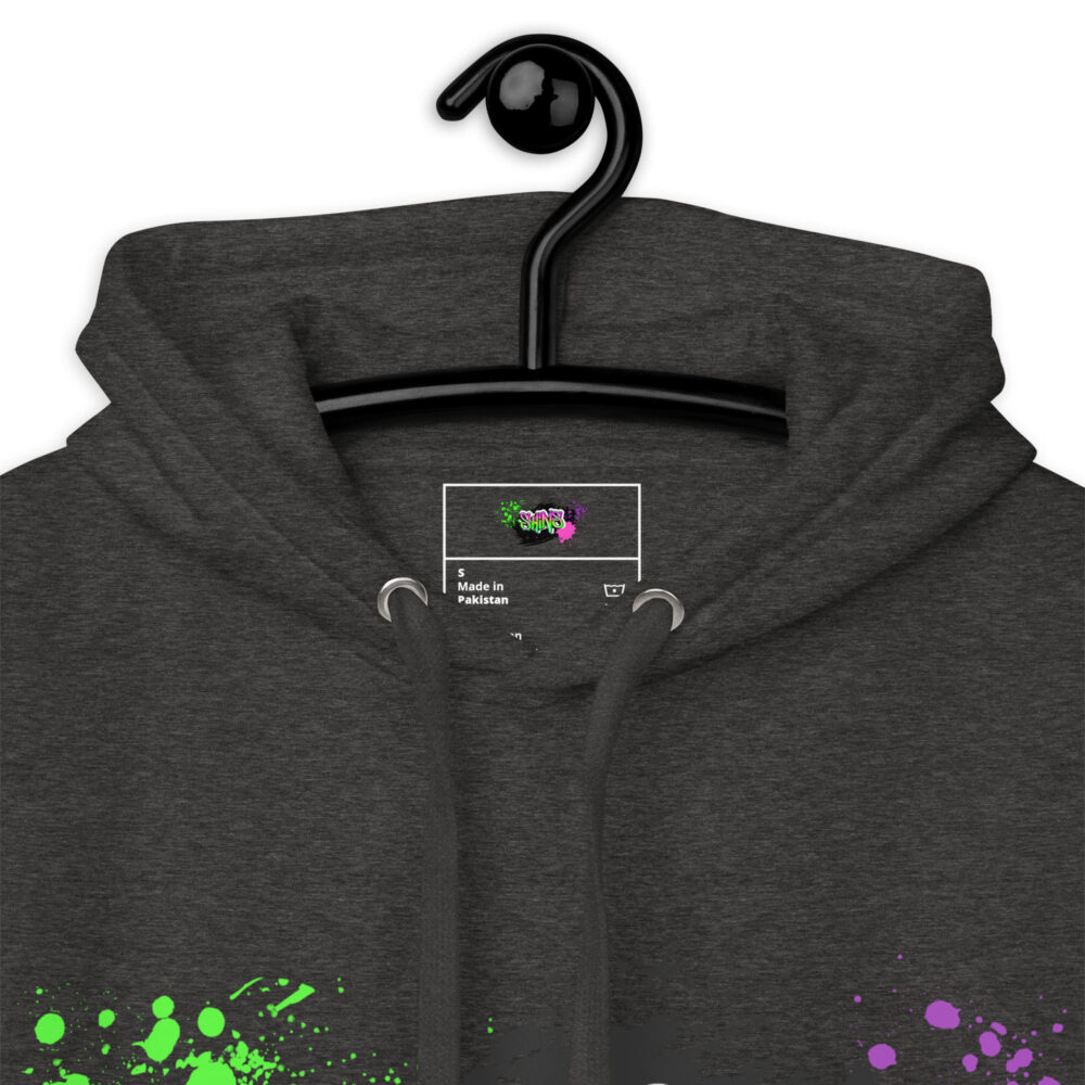 Hoodie mit Shins Logo Tag in der Farbe charcoal