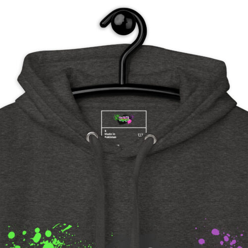 Hoodie mit Shins Logo Tag in der Farbe charcoal