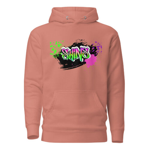 Full-Front Hoodie mit Shins-Graffity in der Farbe dusty rose