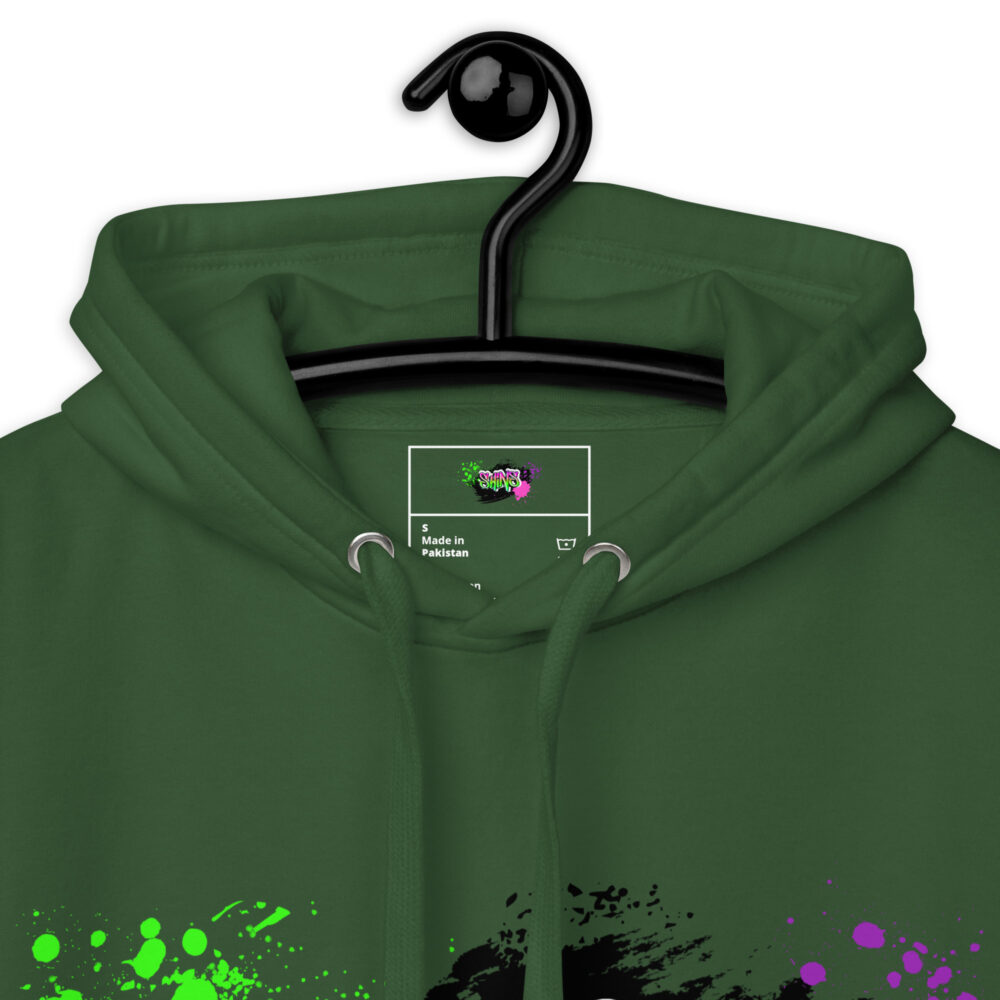 Hoodie mit Shins Logo Tag in der Farbe forest green
