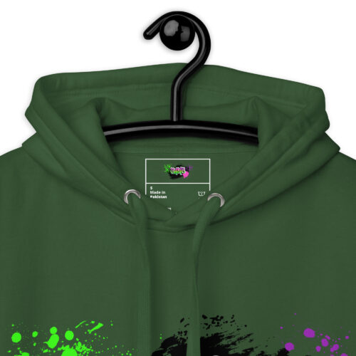 Hoodie mit Shins Logo Tag in der Farbe forest green
