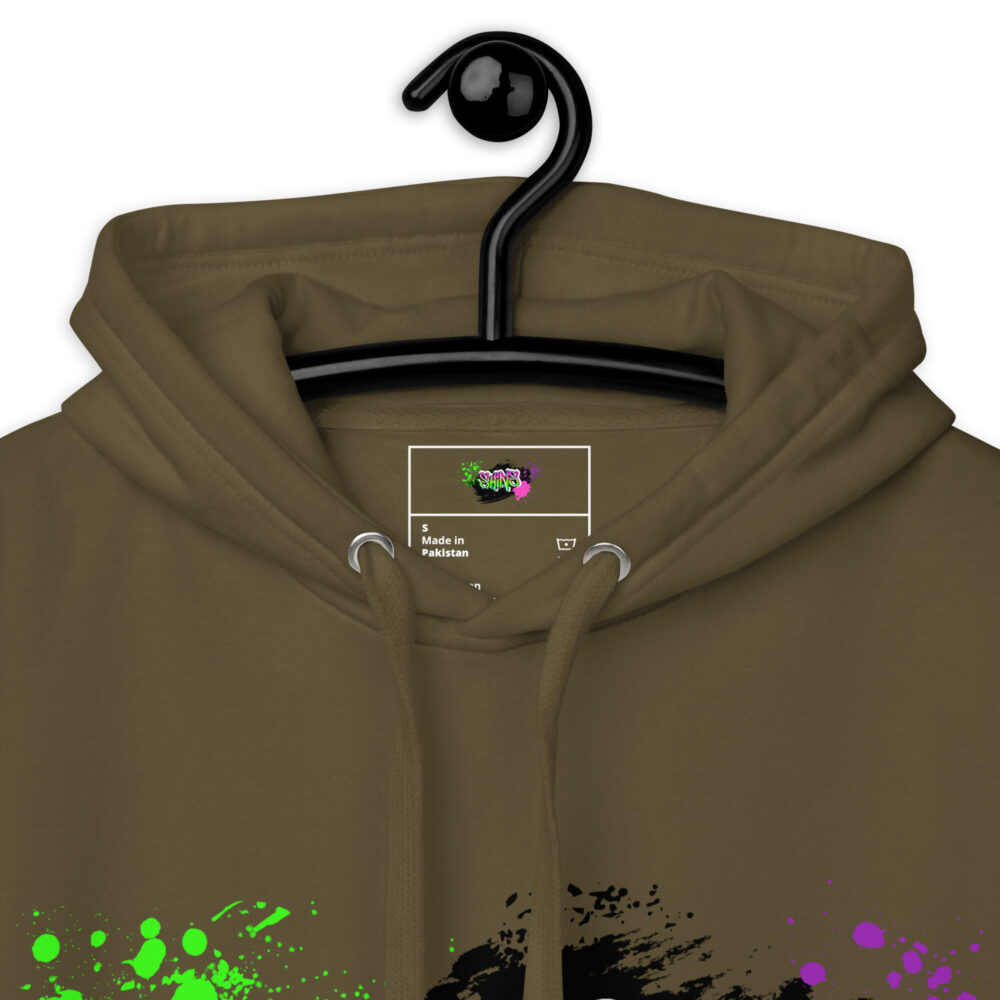 Hoodie mit Shins Logo Tag in der Farbe military green