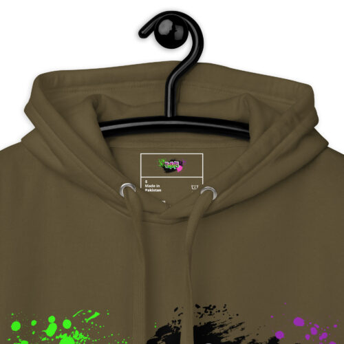 Hoodie mit Shins Logo Tag in der Farbe military green