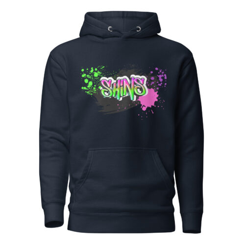 Full-Front Hoodie mit Shins-Graffity in der Farbe navy blazer