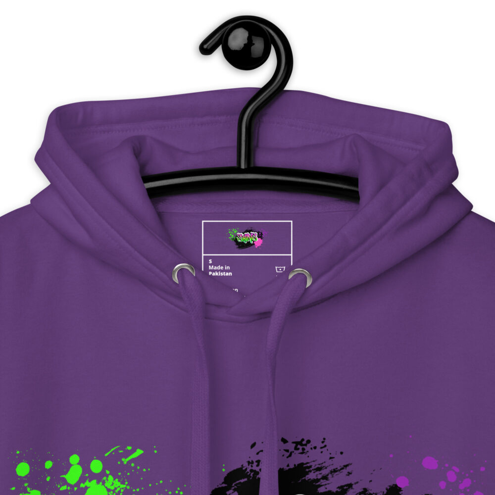 Hoodie mit Shins Logo Tag in der Farbe purple