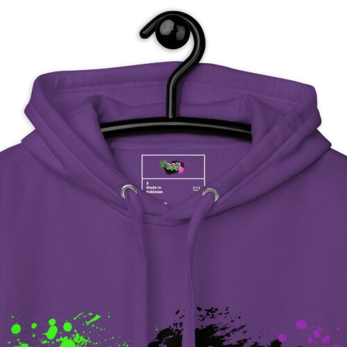 Hoodie mit Shins Logo Tag in der Farbe purple