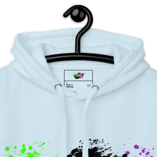 Hoodie mit Shins Logo Tag in der Farbe sky blue