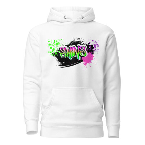 Full-Front Hoodie mit Shins-Graffity in der Farbe white