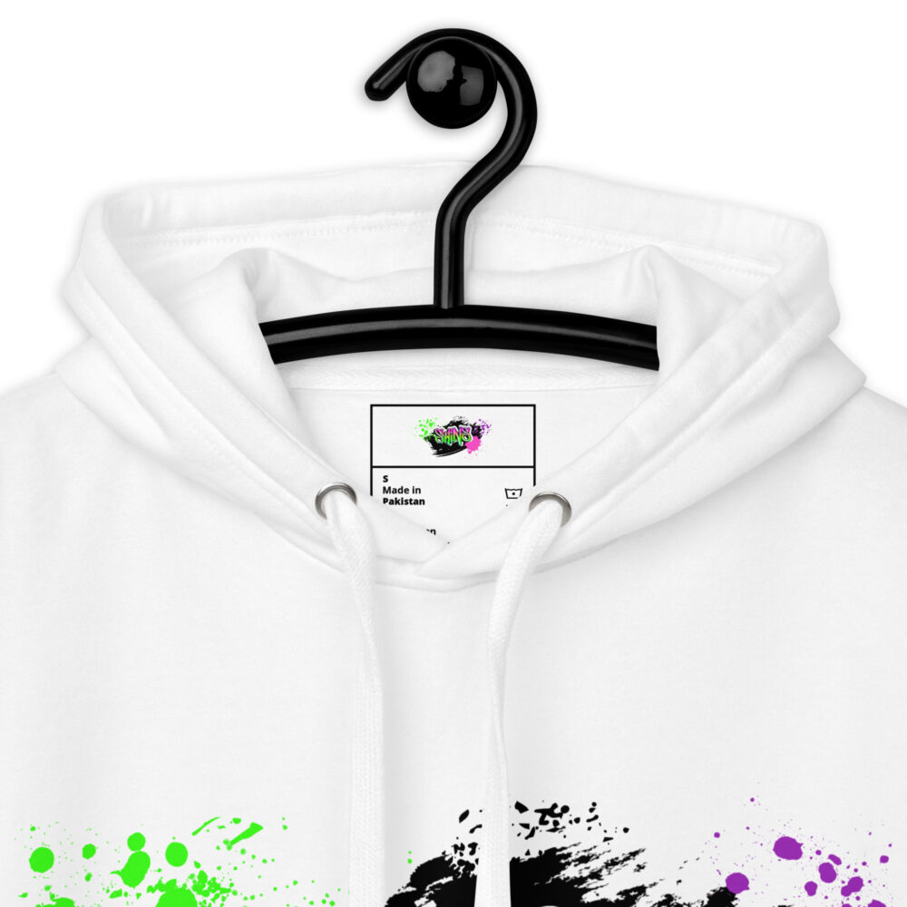 Hoodie mit Shins Logo Tag in der Farbe weiss