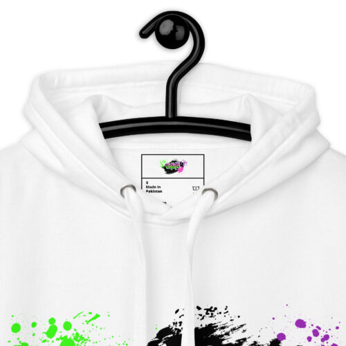 Hoodie mit Shins Logo Tag in der Farbe weiss